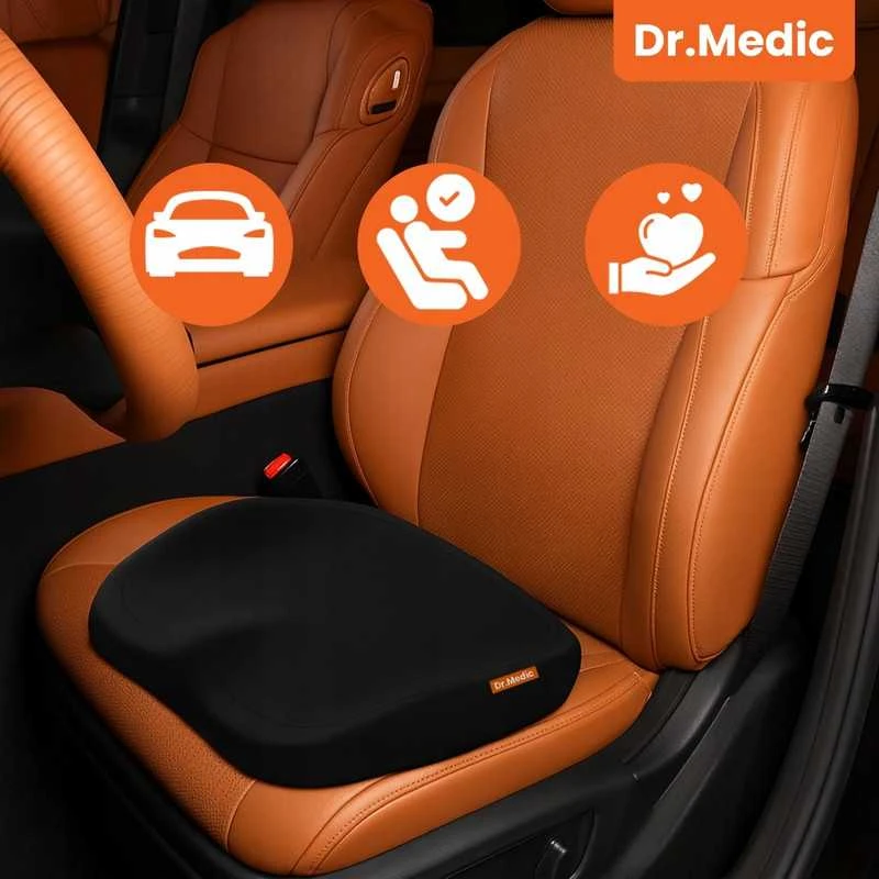 Ergonominė ortopedinė pagalvė sėdėjimui automobilyje ir biure