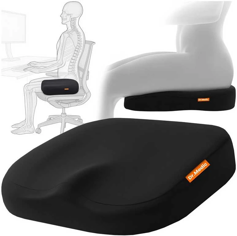 Ergonominė ortopedinė pagalvė sėdėjimui automobilyje ir biure
