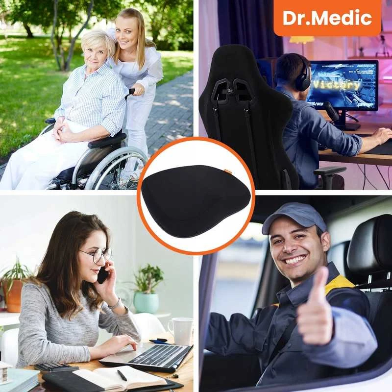 Ergonominė ortopedinė pagalvė sėdėjimui automobilyje ir biure