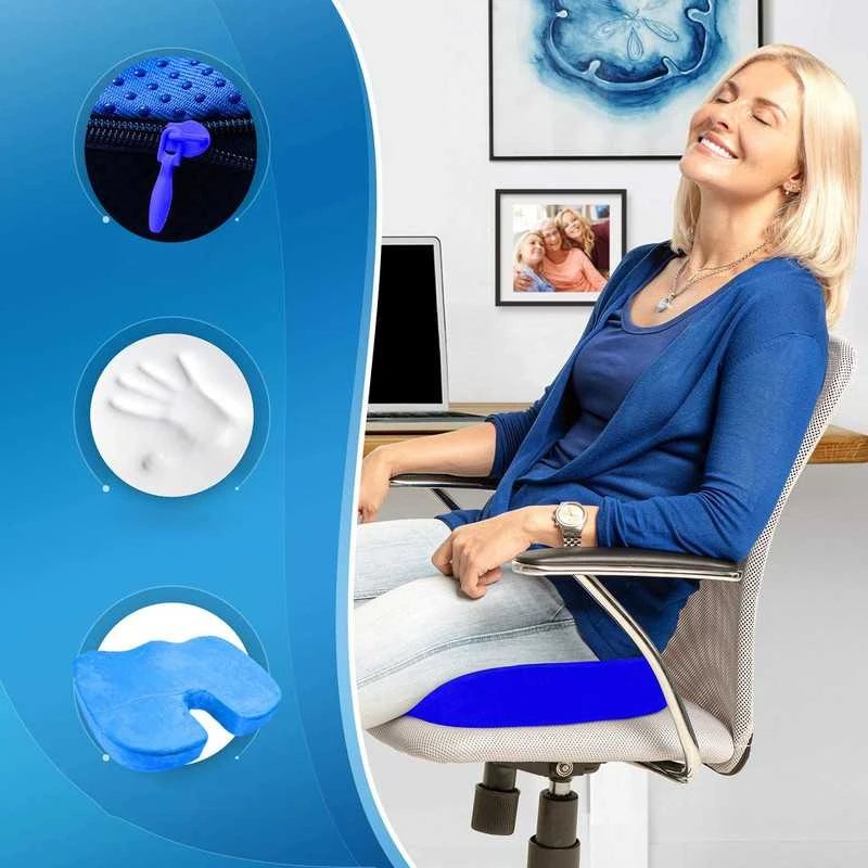 Ergonominė ortopedinė sėdėjimo pagalvė kėdei ir automobiliui
