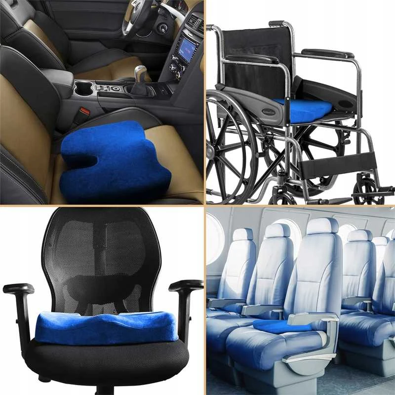 Ergonominė ortopedinė sėdėjimo pagalvė kėdei ir automobiliui