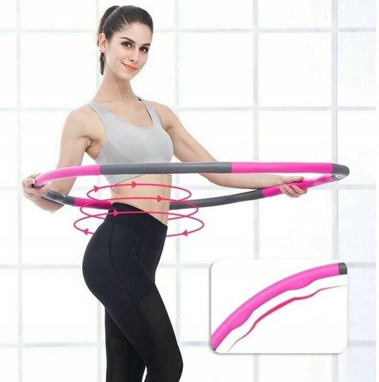 Fitness Hula Hoop lankas su masažine putų danga svorio metimui