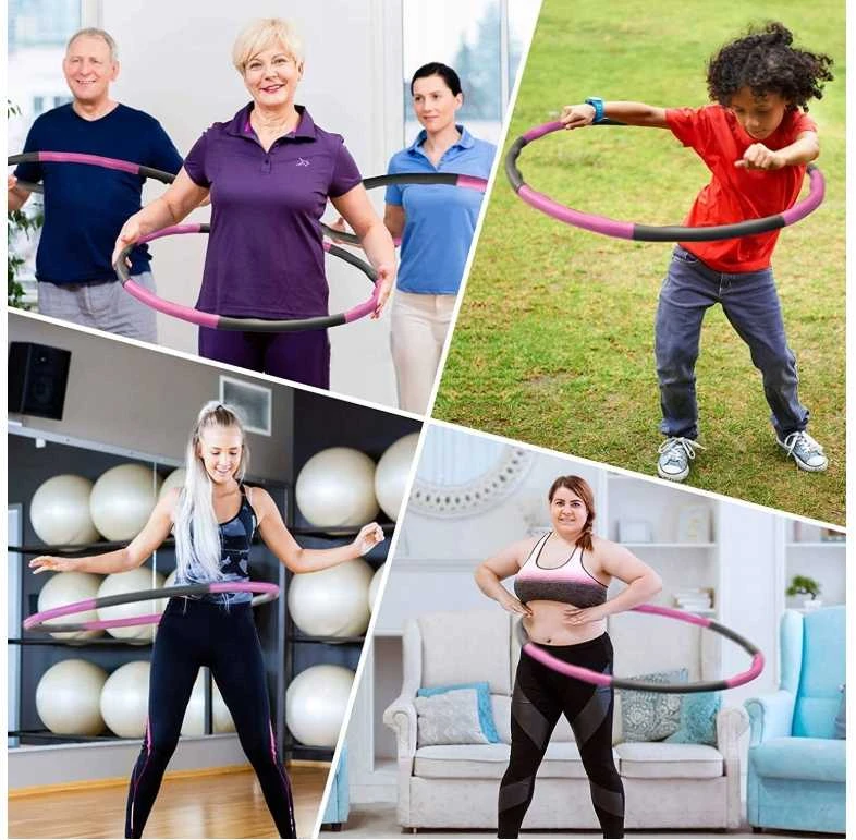 Fitness Hula Hoop lankas su masažine putų danga svorio metimui