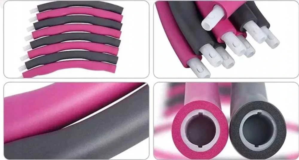 Fitness Hula Hoop lankas su masažine putų danga svorio metimui