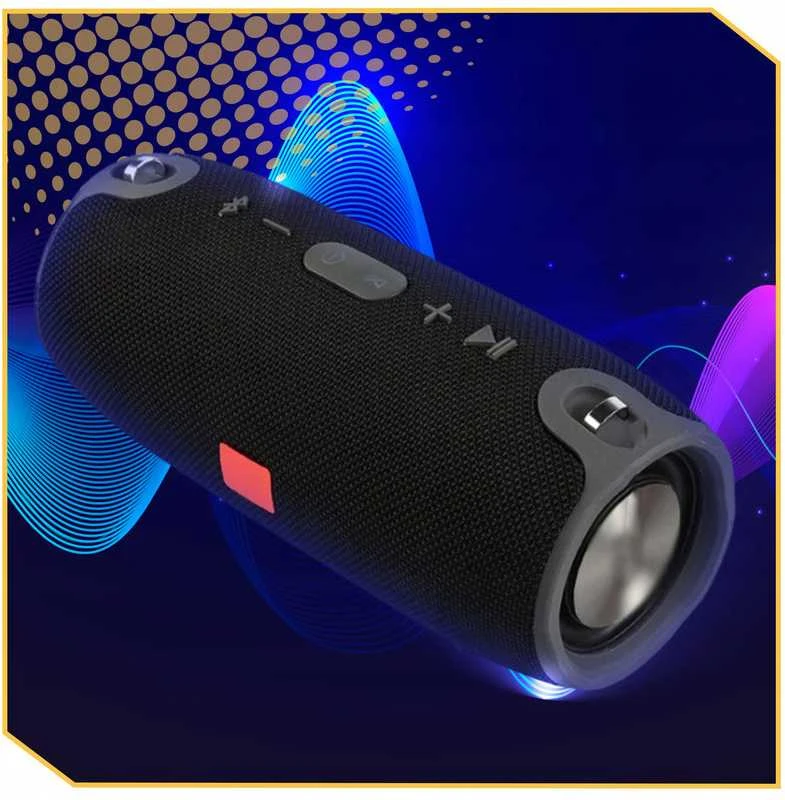 Galinga belaidė „Bluetooth“ kolonėlė su bosu, FM radiju ir dirželiu