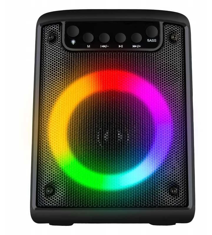 Galinga nešiojama belaidė „Bluetooth“ kolonėlė 500 W su FM radiju, USB, SD ir LED