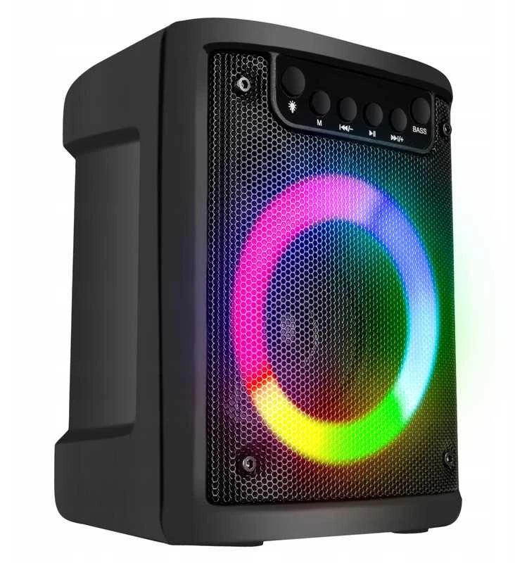 Galinga nešiojama belaidė „Bluetooth“ kolonėlė 500 W su FM radiju, USB, SD ir LED