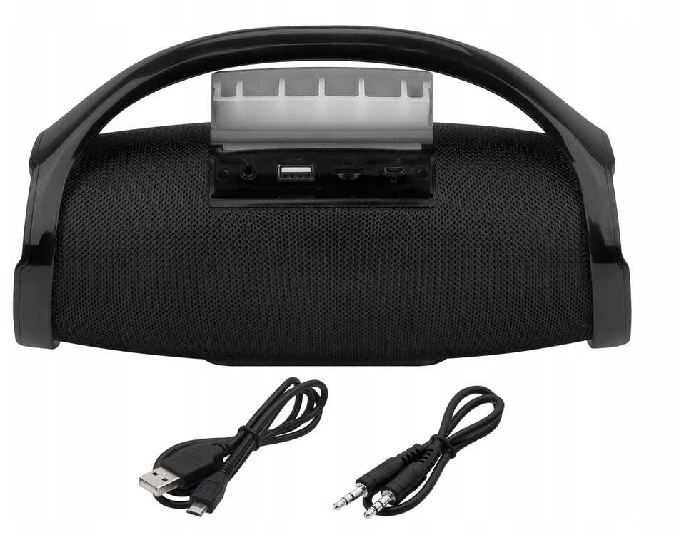 Galinga nešiojama „Bluetooth“ kolonėlė–boombox su mikrofonu, FM radiju ir karaoke