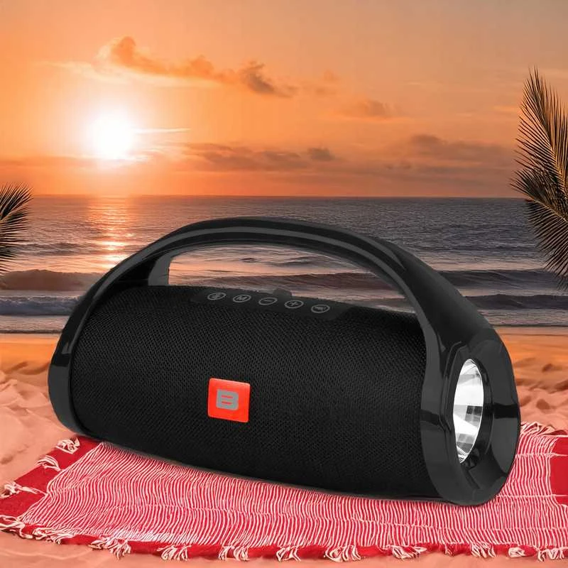 Galinga nešiojama „Bluetooth“ kolonėlė–boombox su mikrofonu, FM radiju ir karaoke