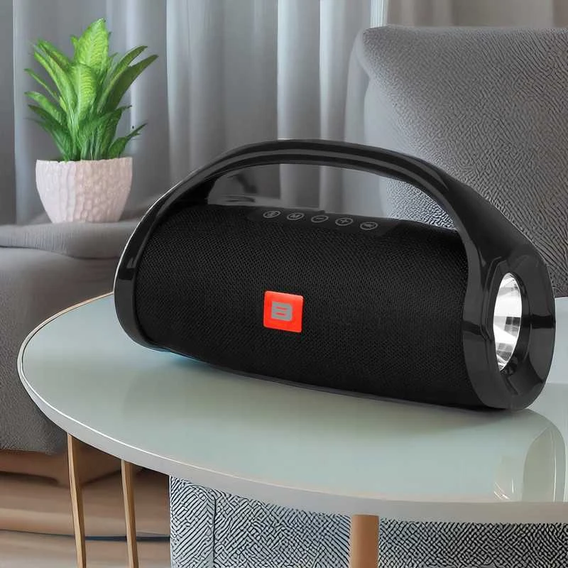 Galinga nešiojama „Bluetooth“ kolonėlė–boombox su mikrofonu, FM radiju ir karaoke