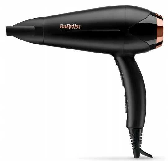 Galingas Babyliss D570DE 2200 W plaukų džiovintuvas – su jonizacija, keramikiniu paviršiumi ir difuzoriumi.