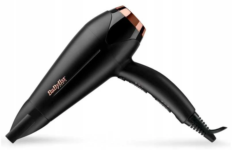 Galingas Babyliss D570DE 2200 W plaukų džiovintuvas – su jonizacija, keramikiniu paviršiumi ir difuzoriumi.