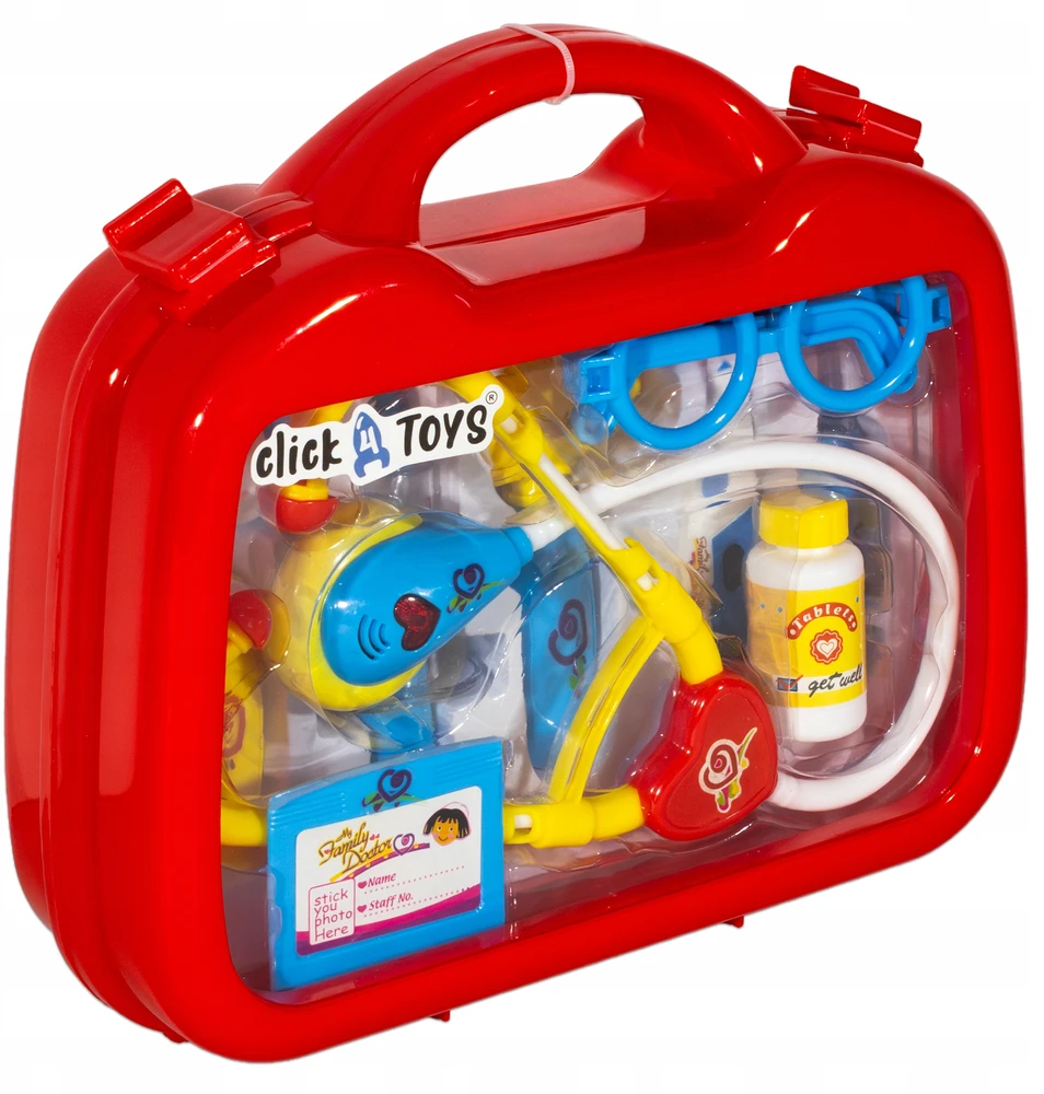 Gydytojo rinkinys click4TOYS, 10 dalių