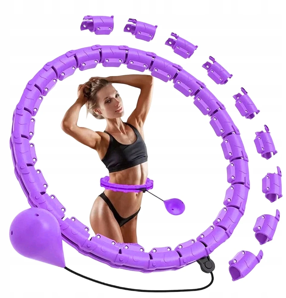 Hula lankas Bedee, 36,5 cm, violetinis