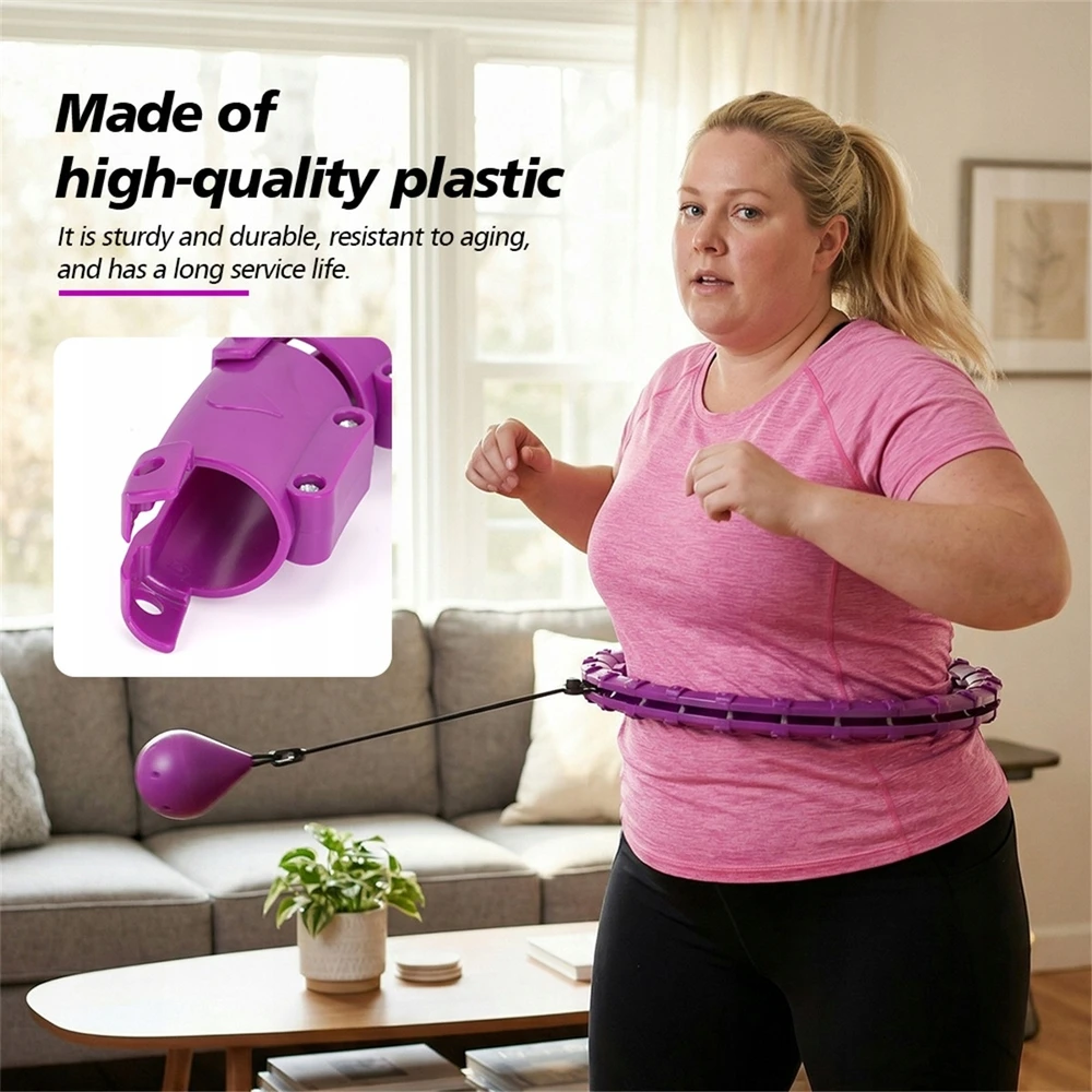 Hula lankas Bedee su svareliu, violetinis