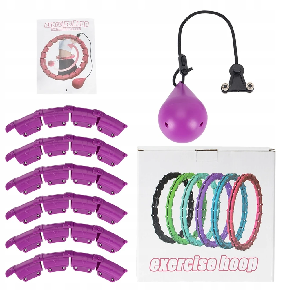 Hula lankas Bedee su svareliu, violetinis