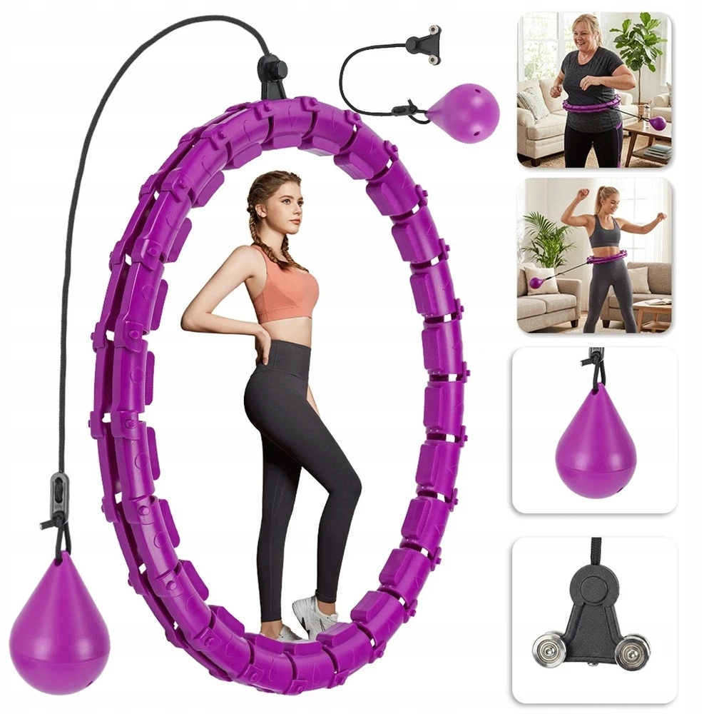 Hula lankas Bedee su svareliu, violetinis
