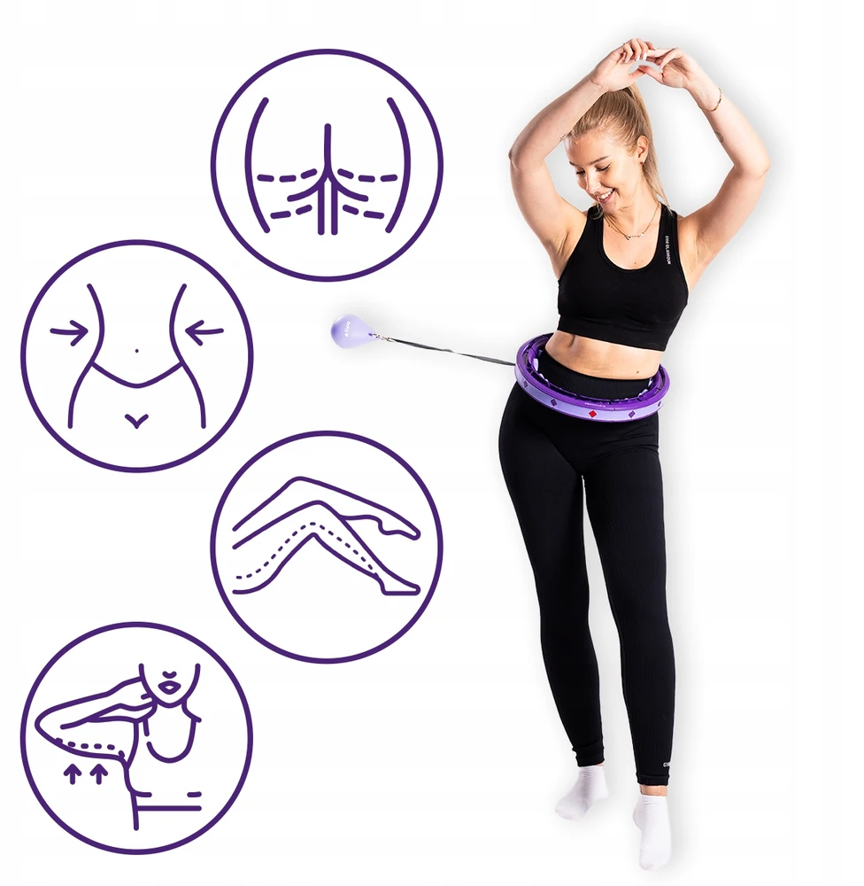 Hula lankas DrFit, violetinis