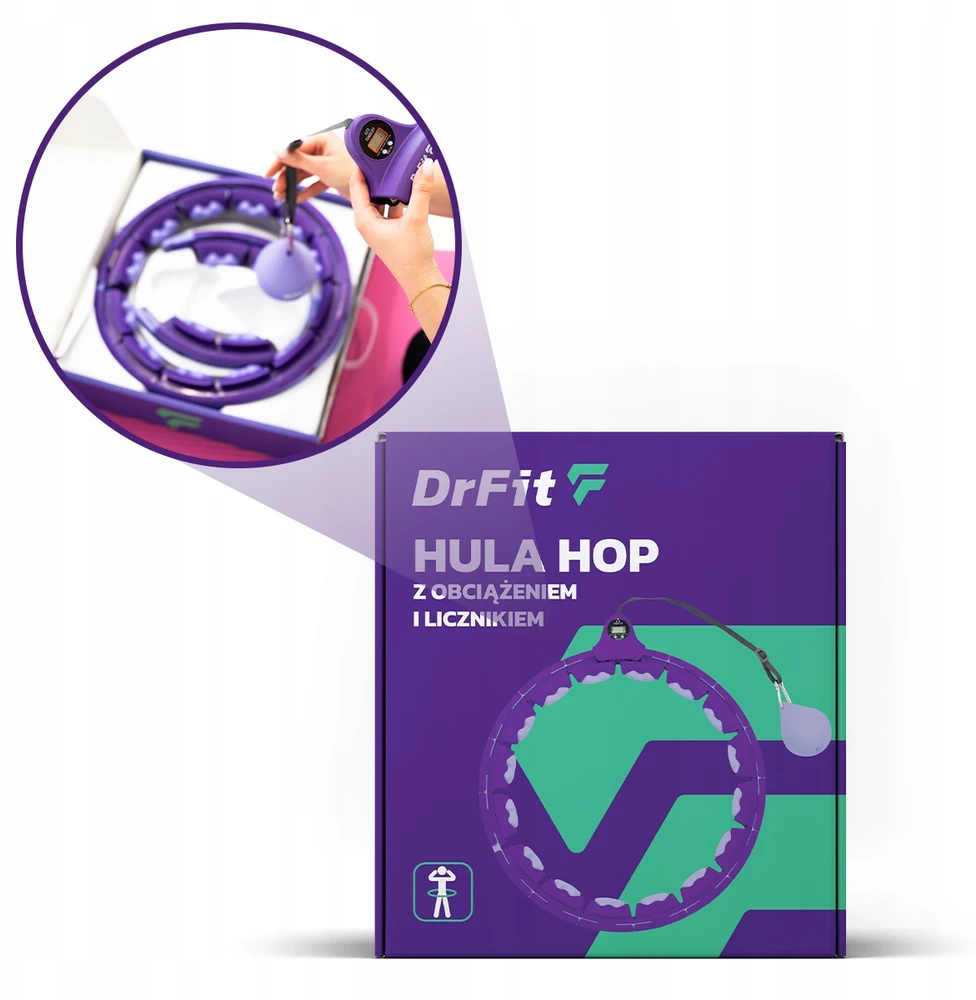 Hula lankas DrFit, violetinis