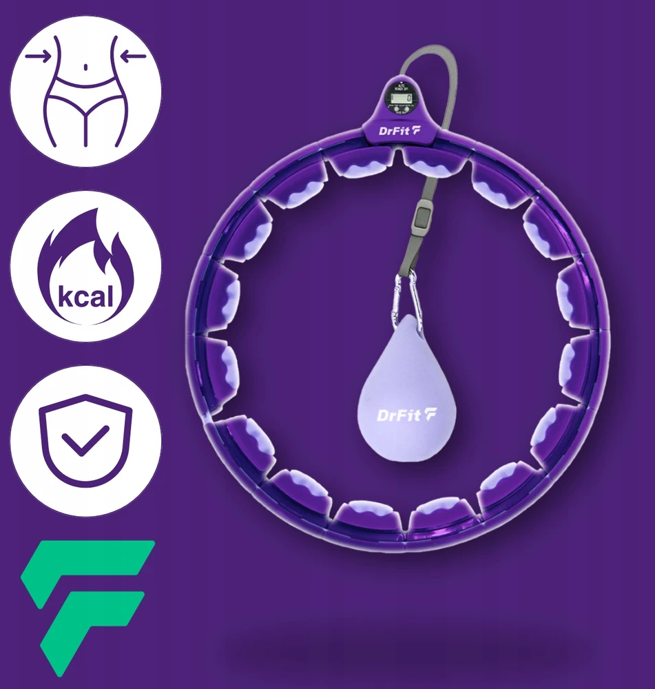 Hula lankas DrFit, violetinis