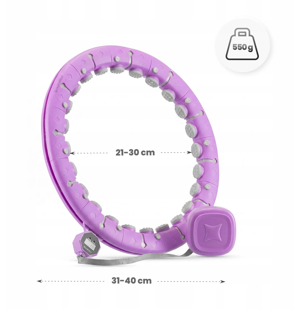 Hula lankas Gymtek, 90 cm, violetinis