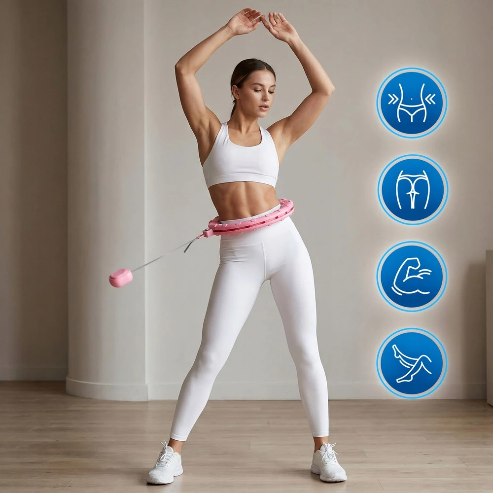 Hula lankas Gymtek, rožinis