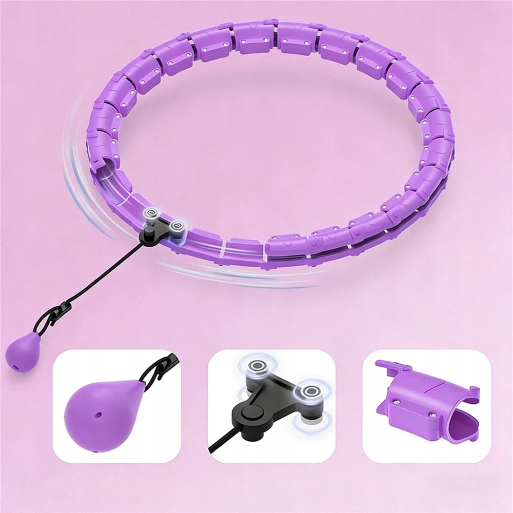Hula lankas su kamuoliuku Bedee, violetinis