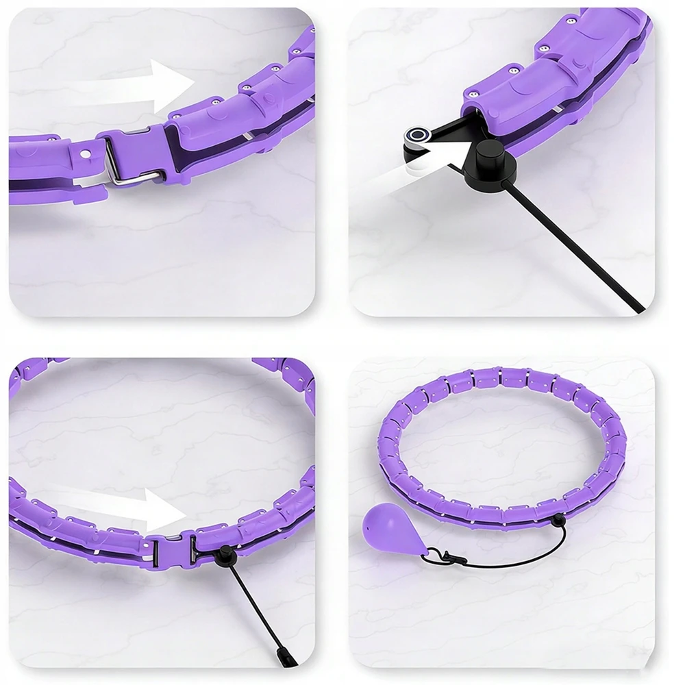 Hula lankas su svarmeniu Bedee, violetinis
