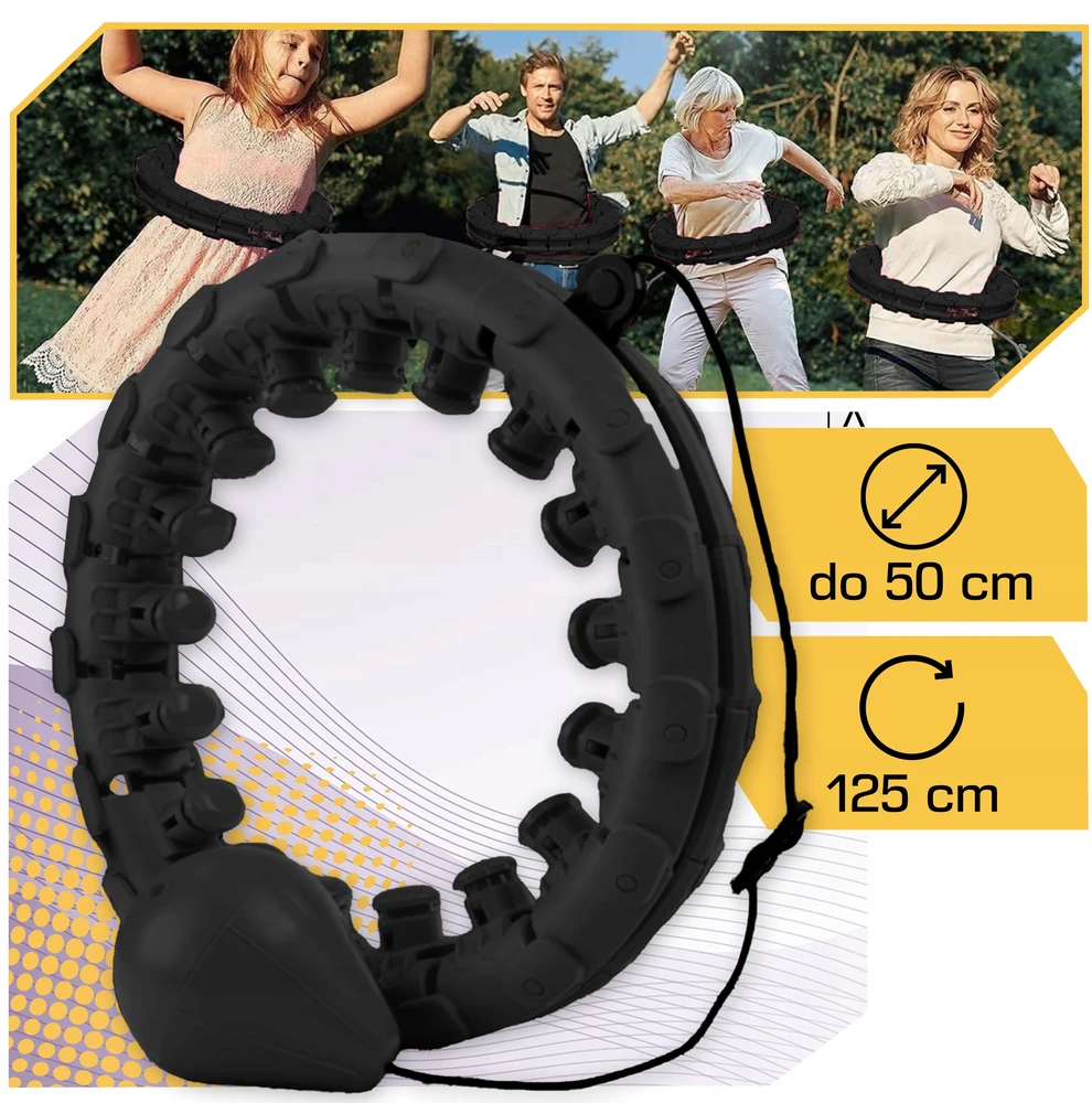 Hula lankas su svoriu Lewer, 50 cm