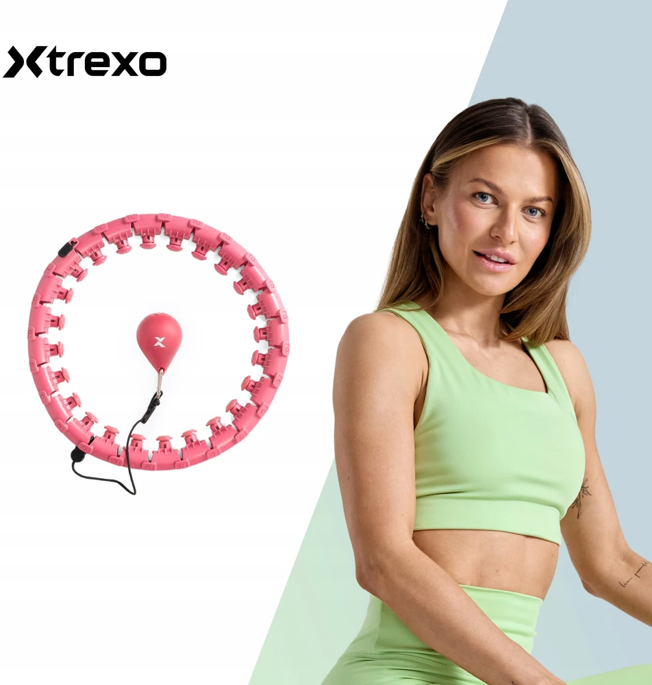 Hula lankas Xtrexo, 100 cm, rožinis