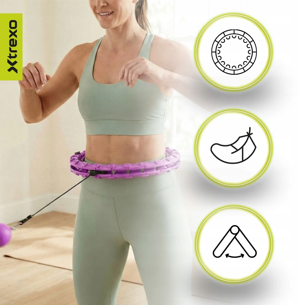 Hula lankas Xtrexo, 100 cm, violetinis