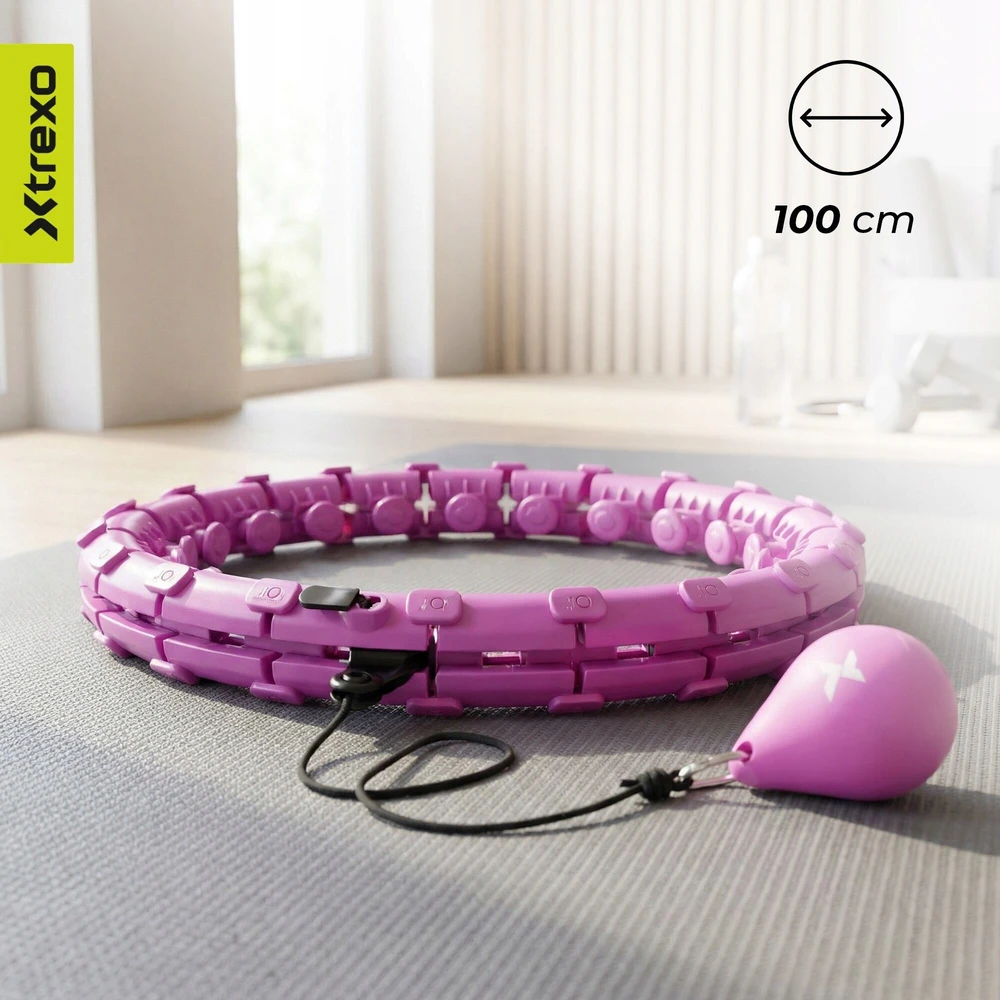 Hula lankas Xtrexo, 100 cm, violetinis