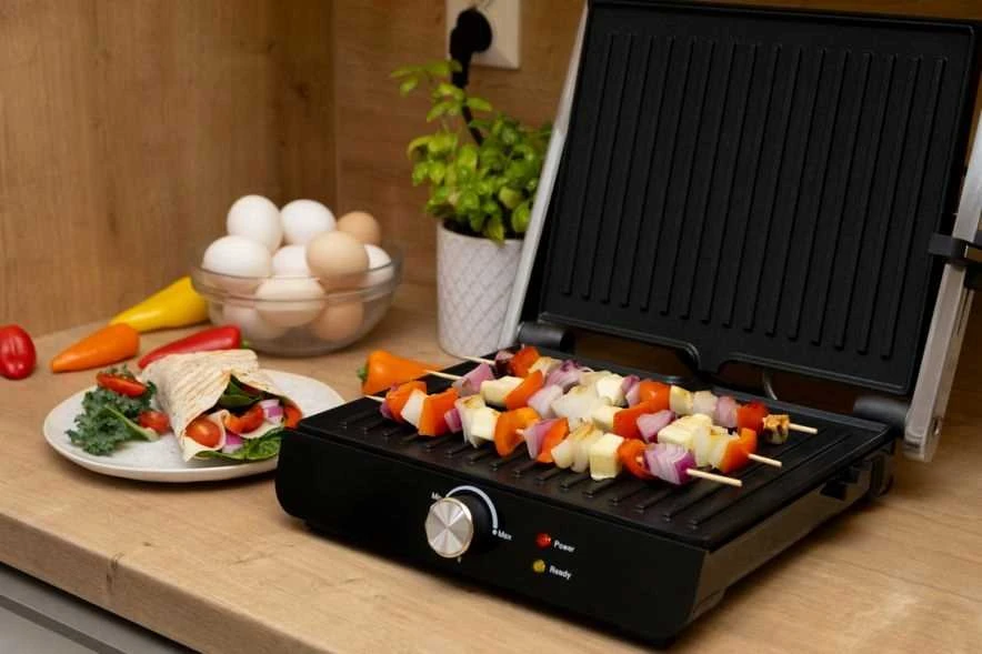 IDEAL kontaktinis elektrinis grilis 2200 W – sulankstomas, XXL dydžio