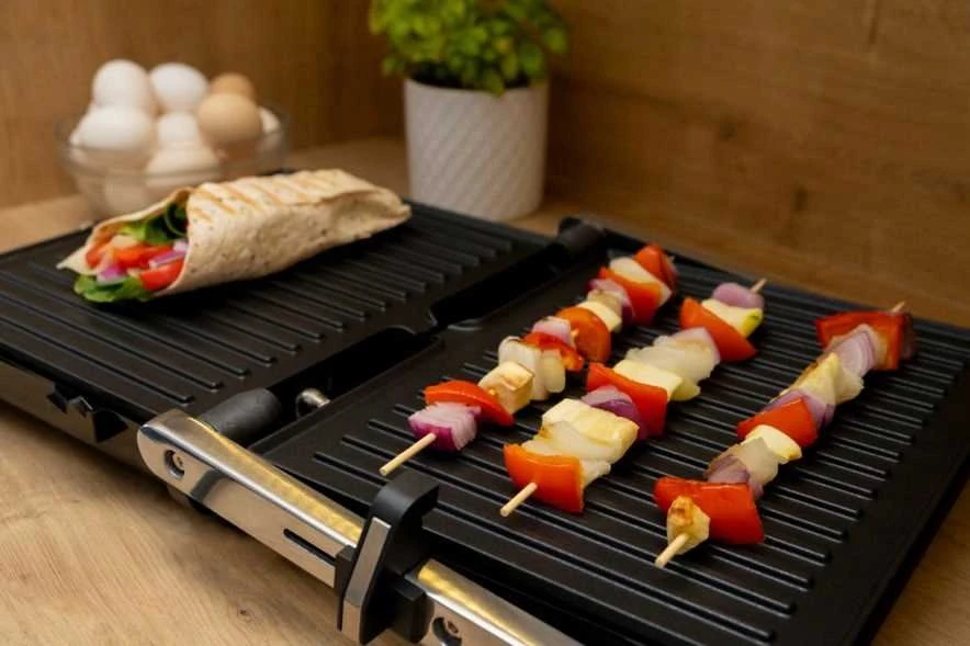 IDEAL kontaktinis elektrinis grilis 2200 W – sulankstomas, XXL dydžio