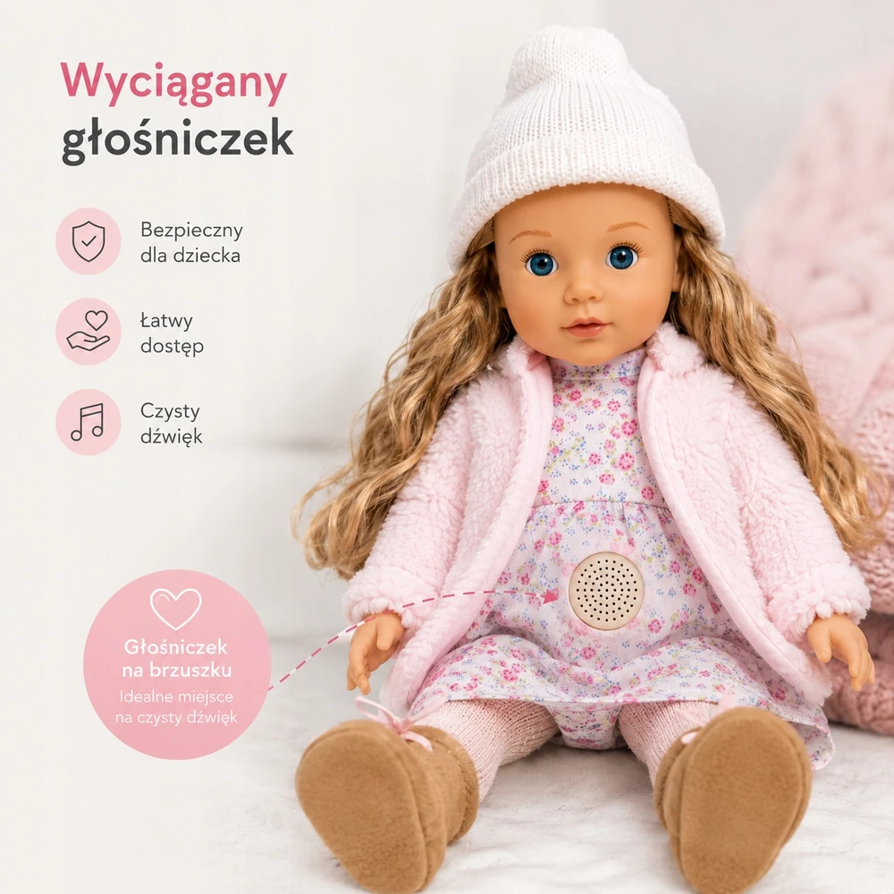 Interaktyvi lėlė, 40 cm