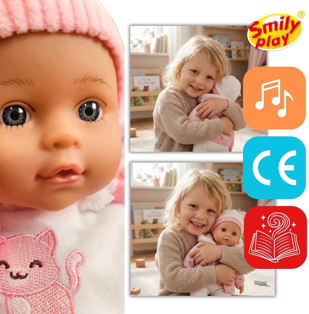 Interaktyvi lėlė Smily Play, 32 cm