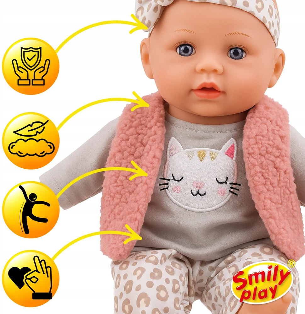 Interaktyvi lėlė Smily Play, 32 cm