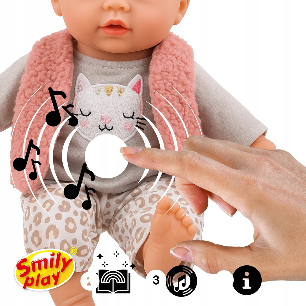 Interaktyvi lėlė Smily Play, 32 cm
