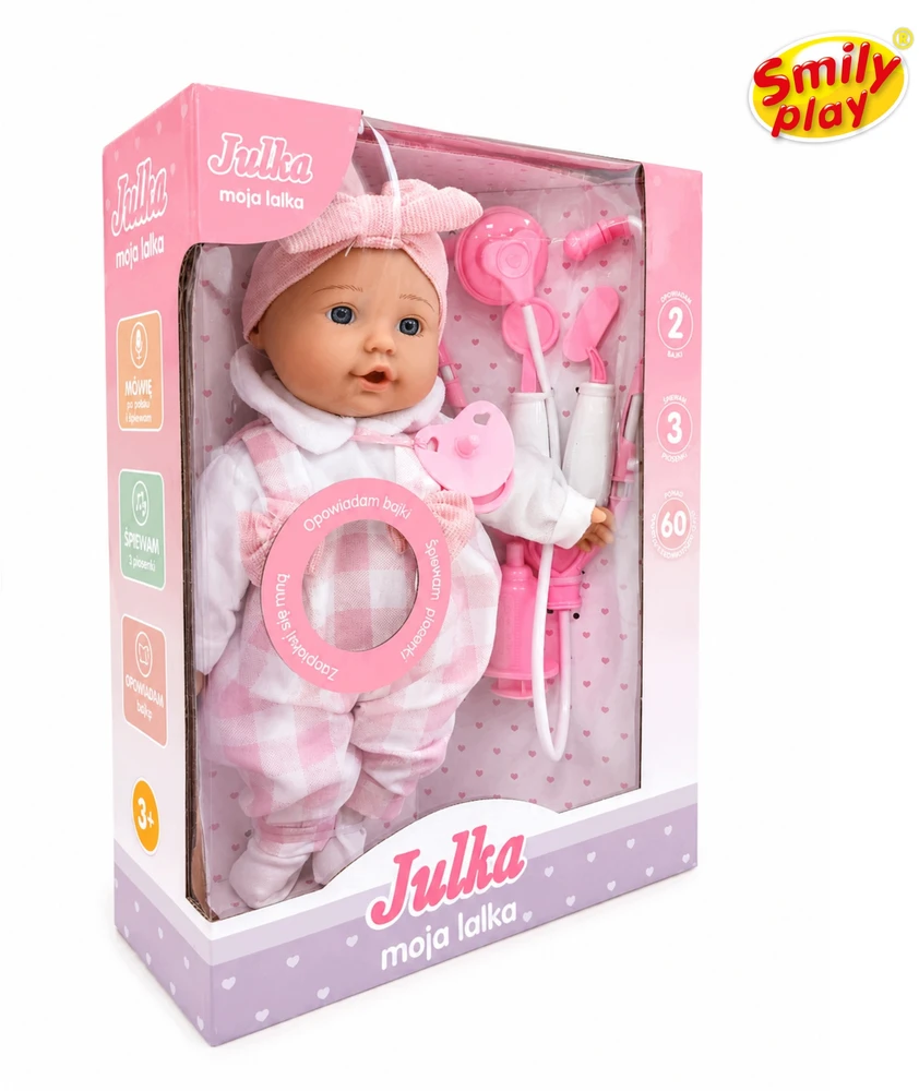Interaktyvi lėlė Smily Play, 32 cm