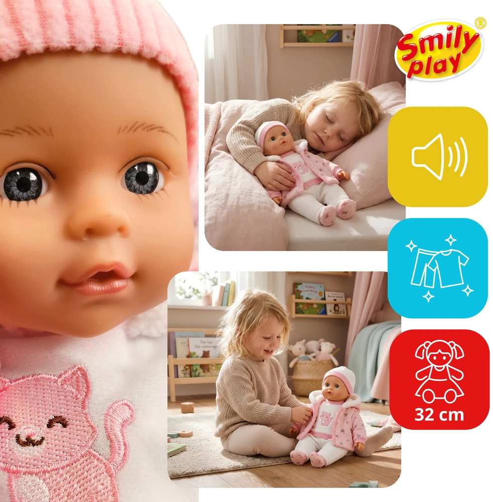 Interaktyvi lėlė Smily Play, 32 cm