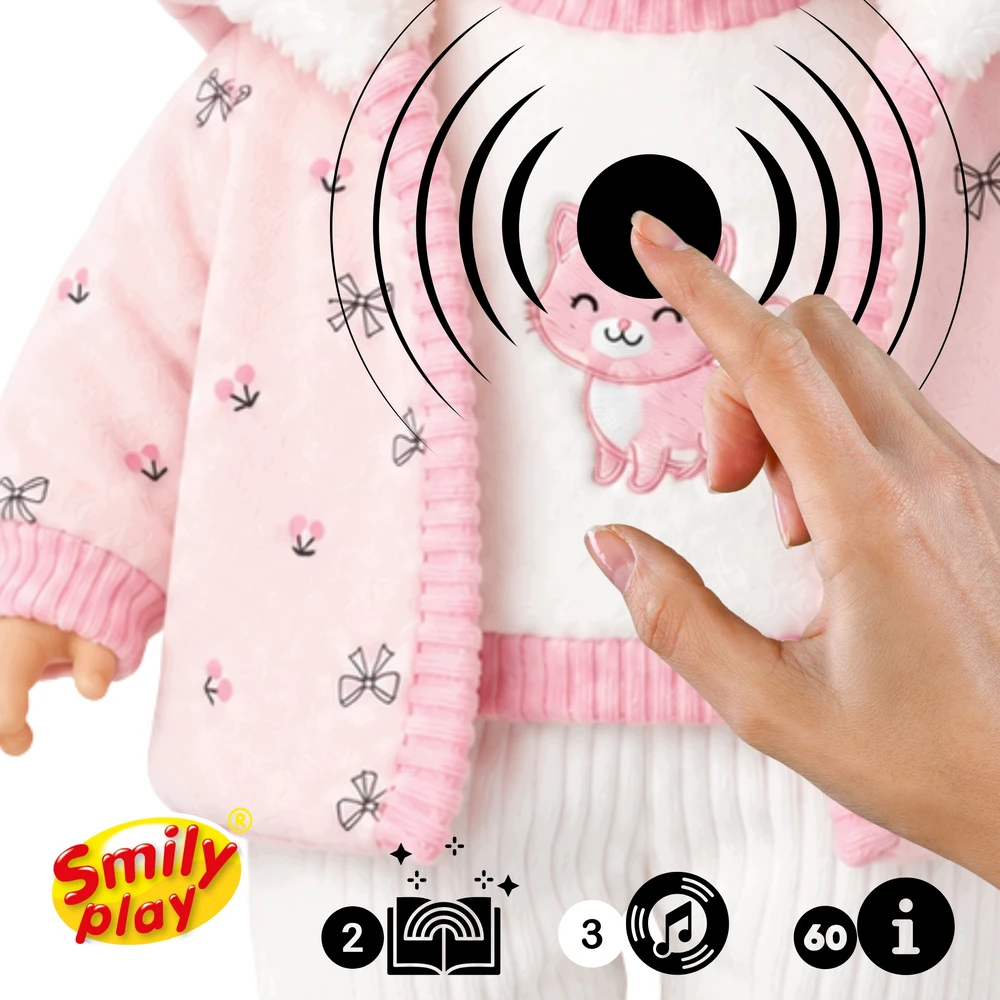 Interaktyvi lėlė Smily Play, 32 cm