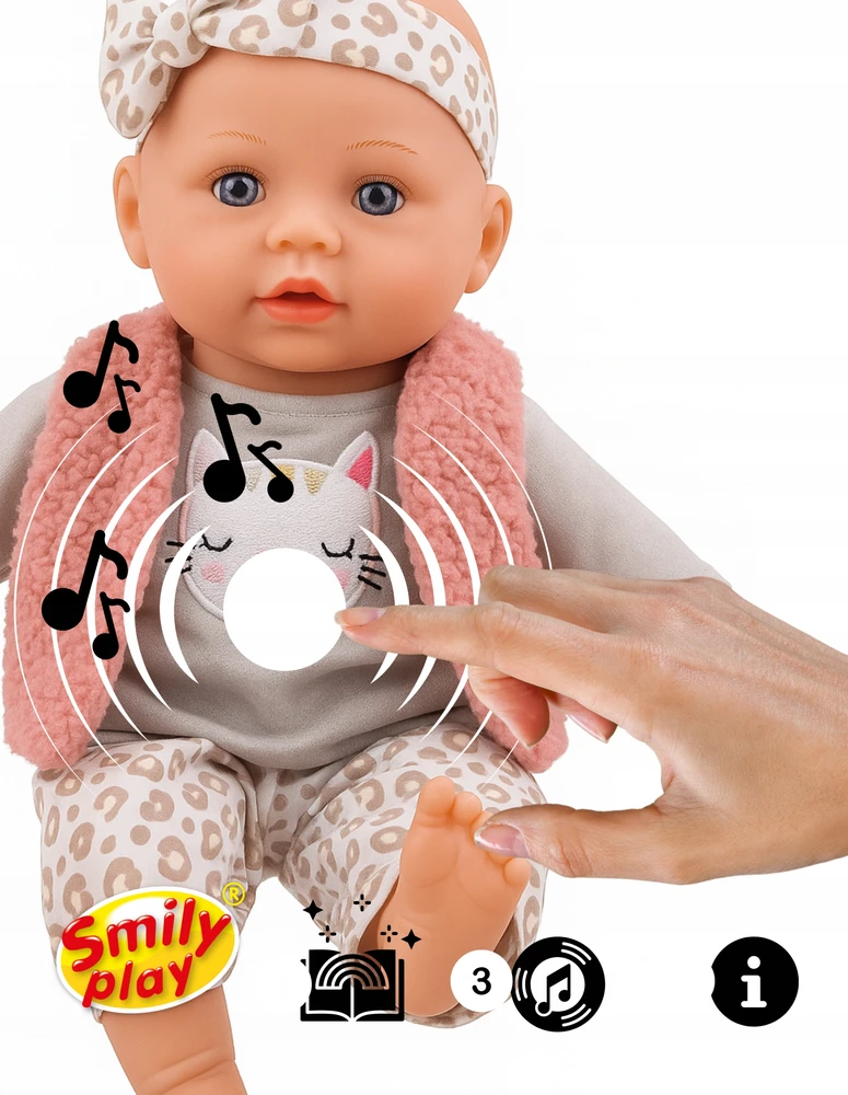 Interaktyvi lėlė Smily Play, 32 cm