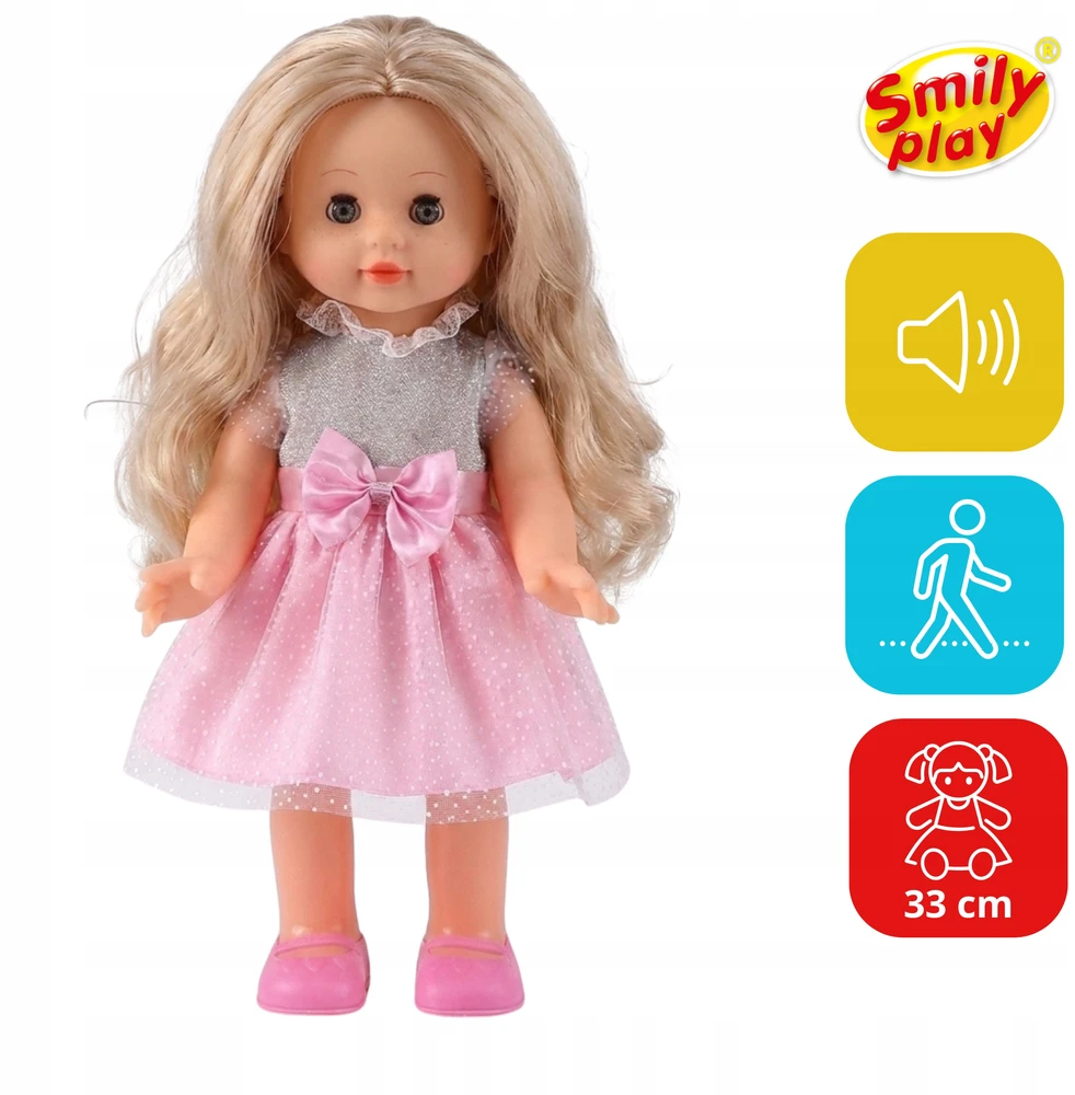 Interaktyvi lėlė Smily Play, 33 cm