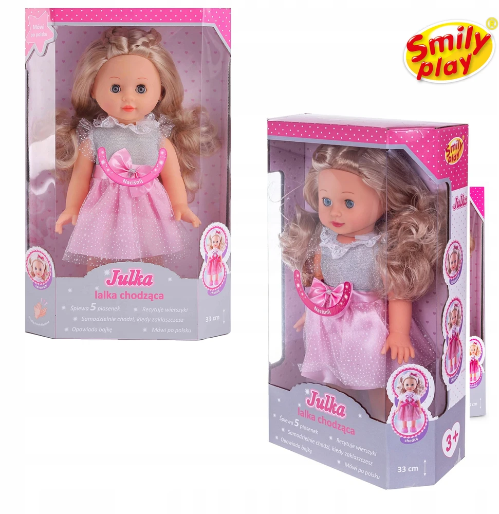 Interaktyvi lėlė Smily Play, 33 cm