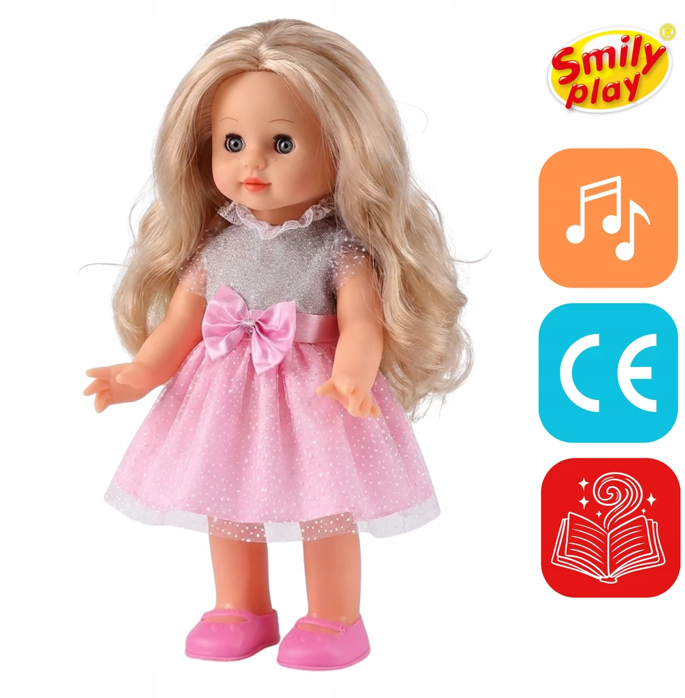 Interaktyvi lėlė Smily Play, 33 cm