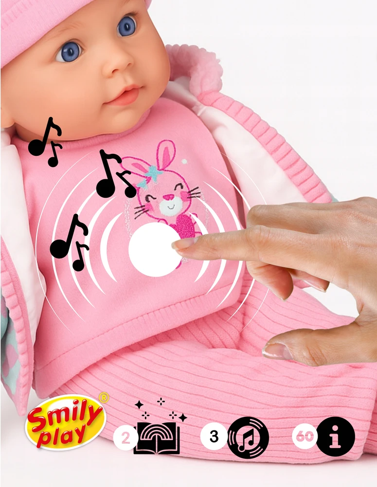 Interaktyvi lėlė Smily Play, 33 cm