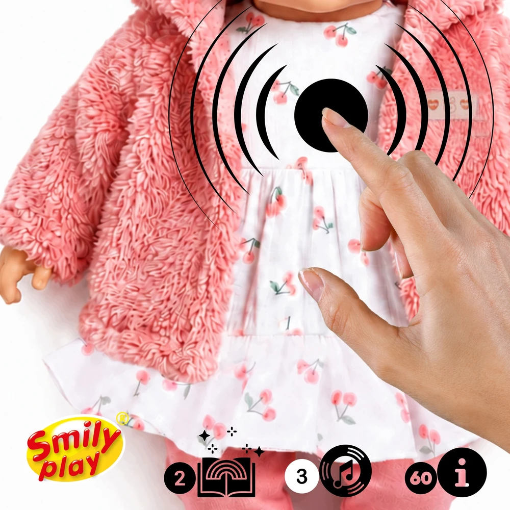 Interaktyvi lėlė Smily Play, 40 cm
