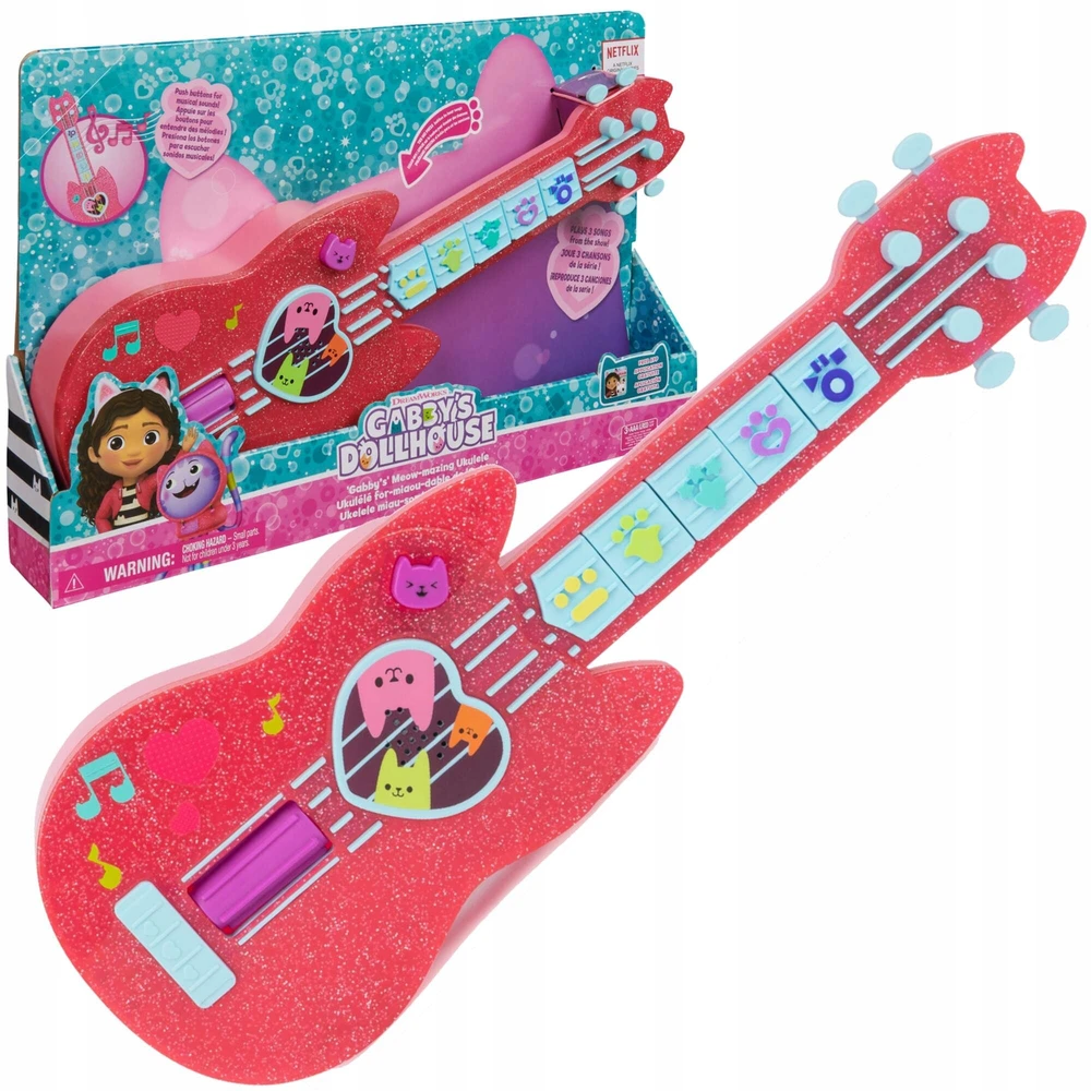 Interaktyvi ukulelė Spin Master, rožinė