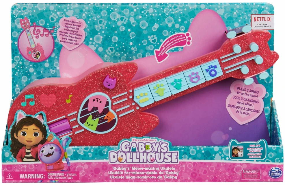 Interaktyvi ukulelė Spin Master, rožinė