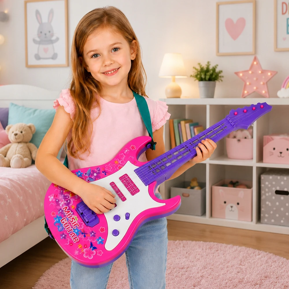 Interaktyvi žaislinė gitara Stator, 53 cm